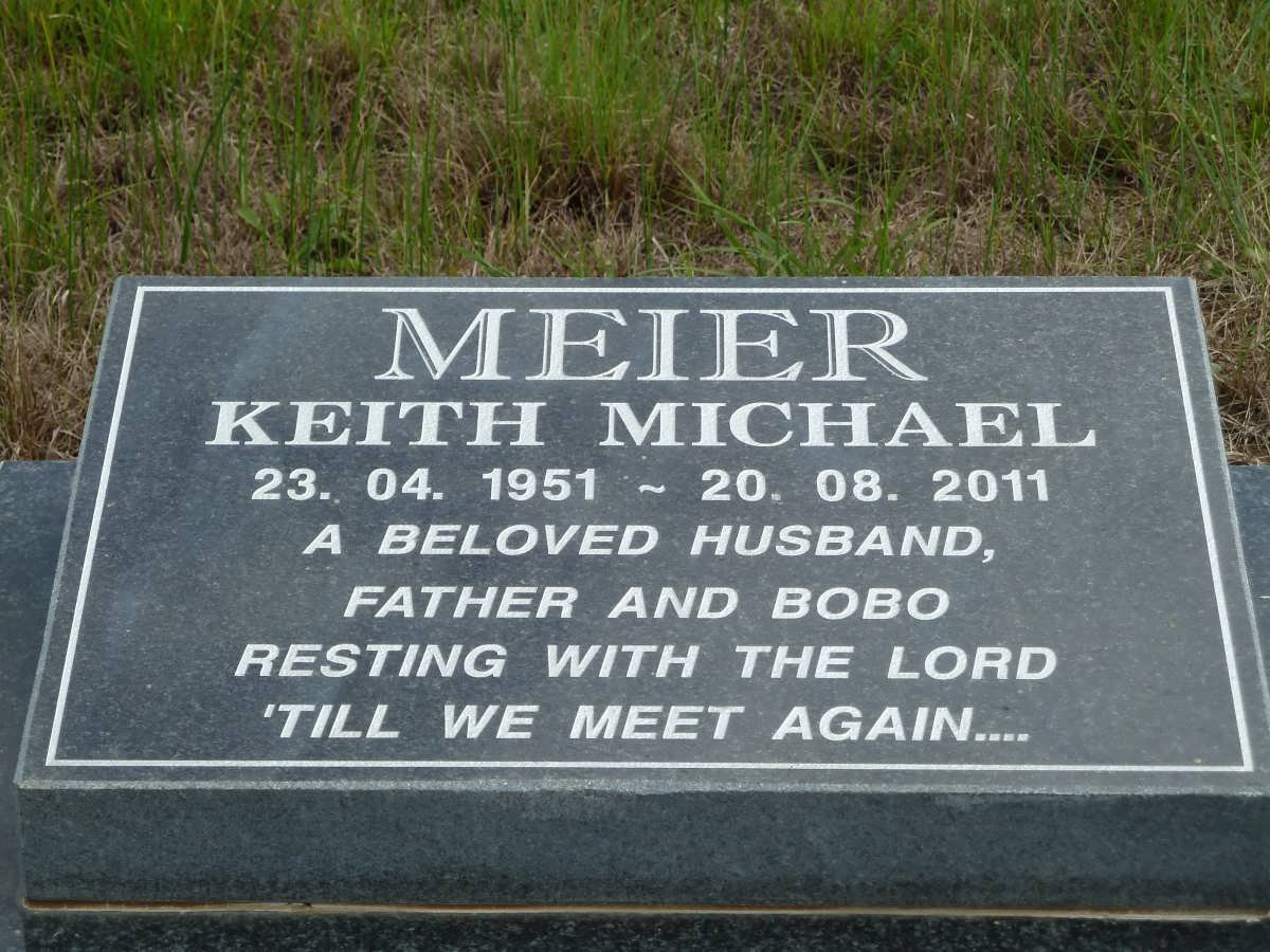 MEIER Keith Michael 1951-2011