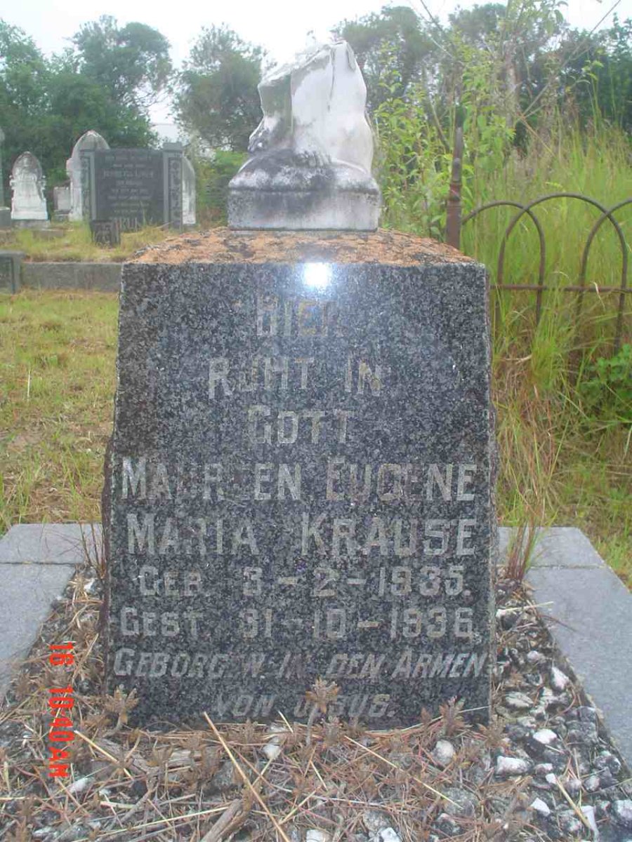 KRAUSE Maureen Eugene Maria 1935-1936