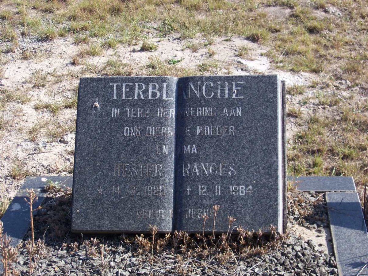TERBLANCHE Hester Frances 1920-1984