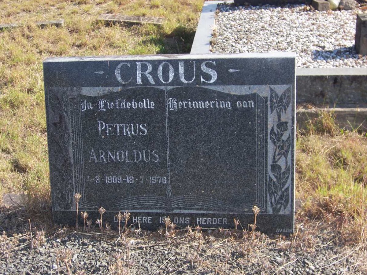 CROUS Petrus Arnoldus 1909-1976