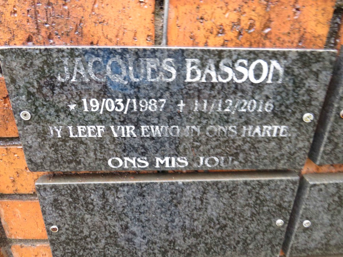 BASSON Jacques 1987-2016