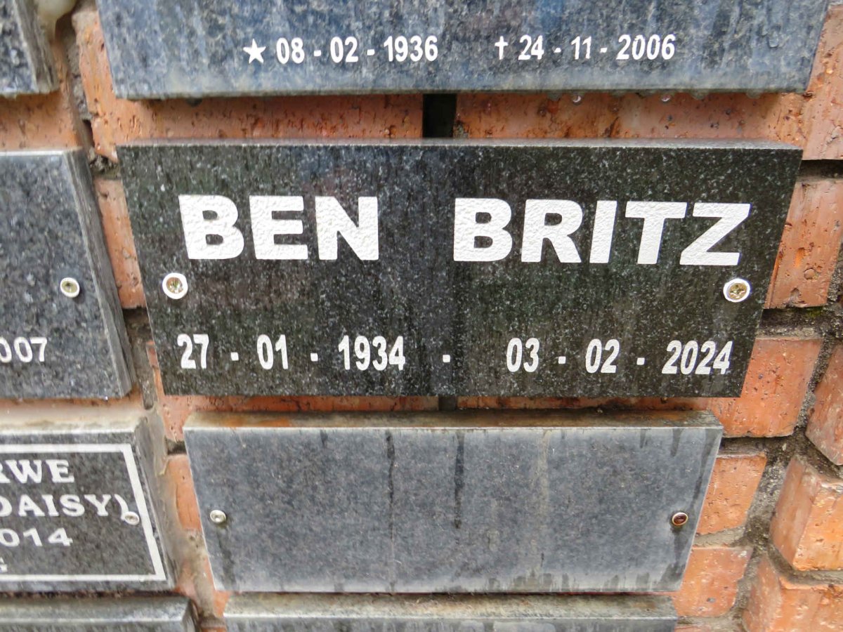 BRITZ Ben 1934-2024