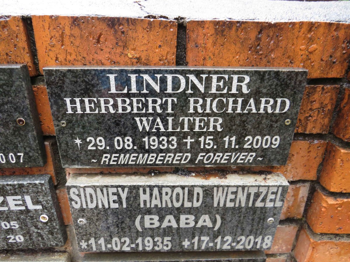 LINDNER Herbert Richard Walter 1933-2009