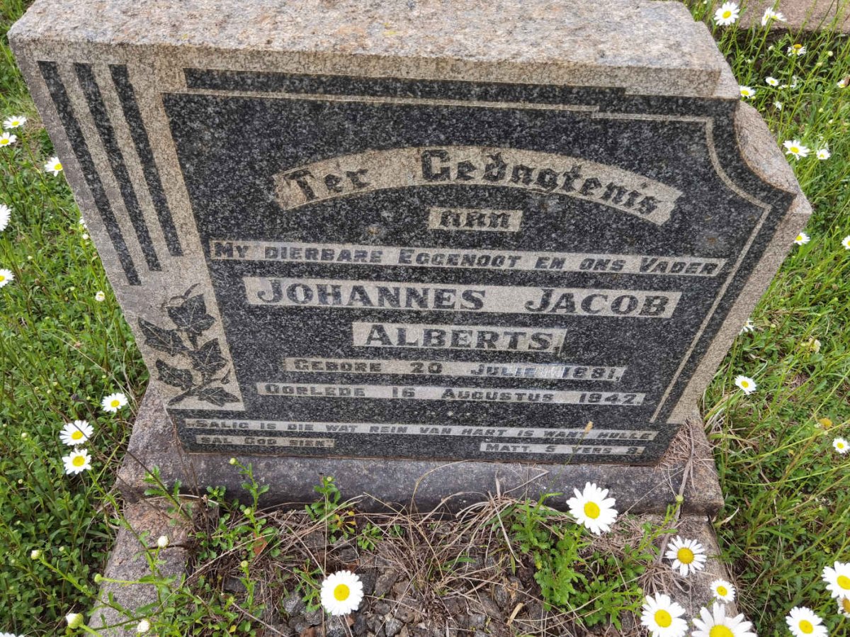 ALBERTS Johannes Jacob 1881-1942