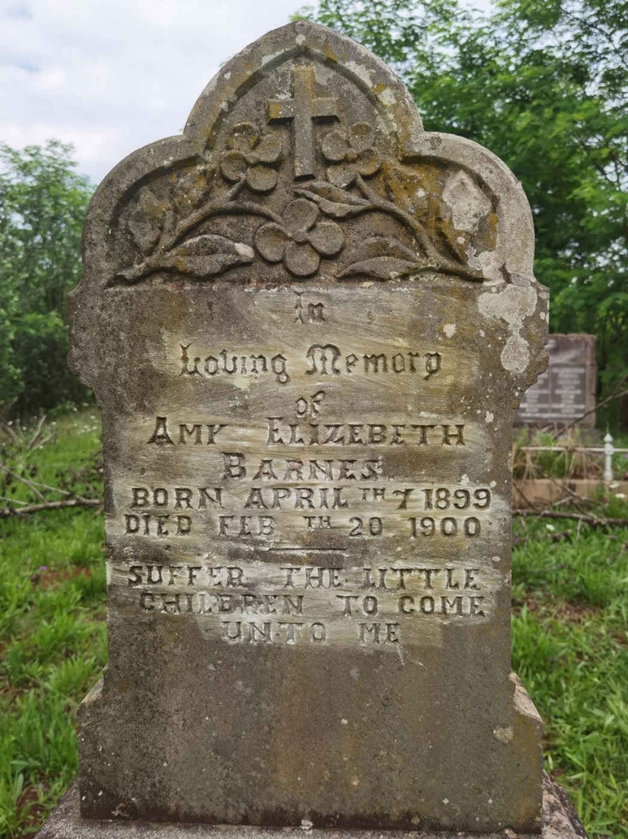BARNES Amy Elizabeth 1899-1900