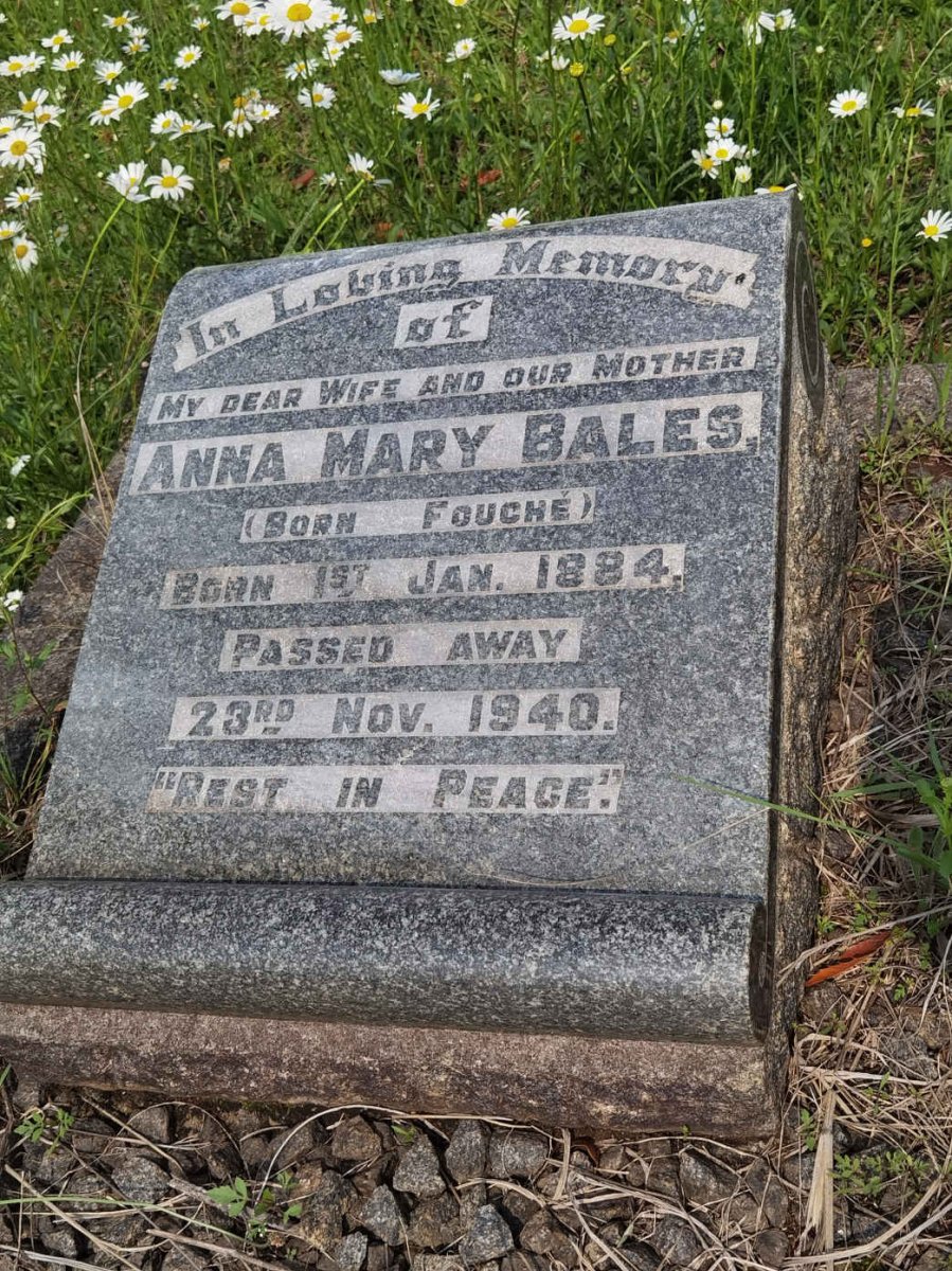 BALES Anna Mary nee FOUCHE 1884-1940