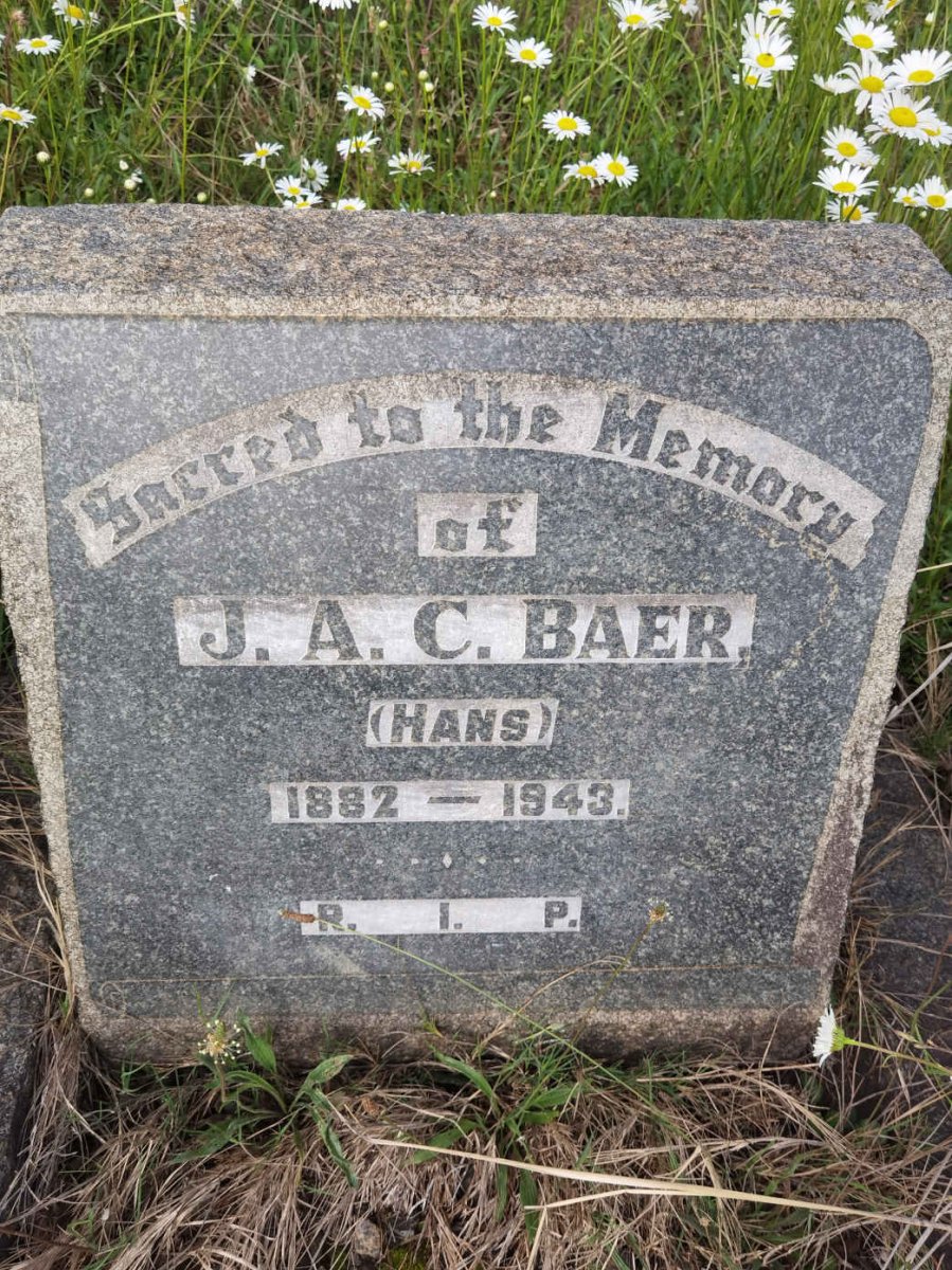 BAER J.A.C. 1882-1943