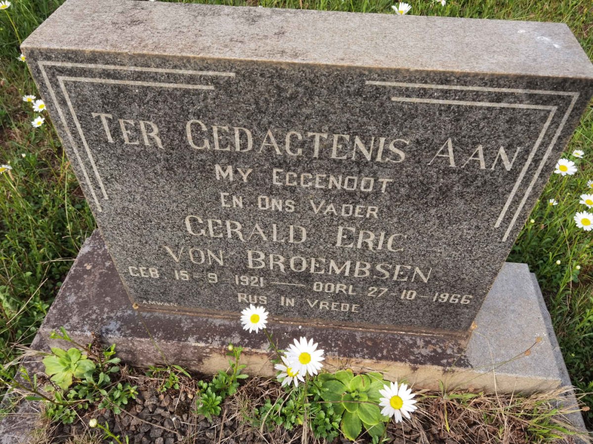 BROEMBSEN Gerald Eric, von 1921-1966