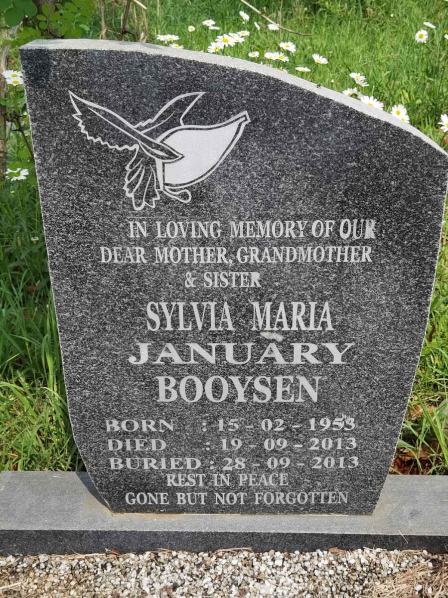 BOOYSEN Sylvia Maria January 1953-2013