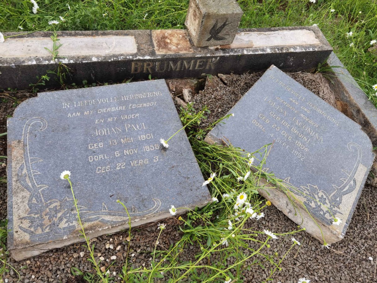 BRUMMER Johan Paul 1901-1958 &amp;  Louisa Jacomina DE BRUIN 1904-1992