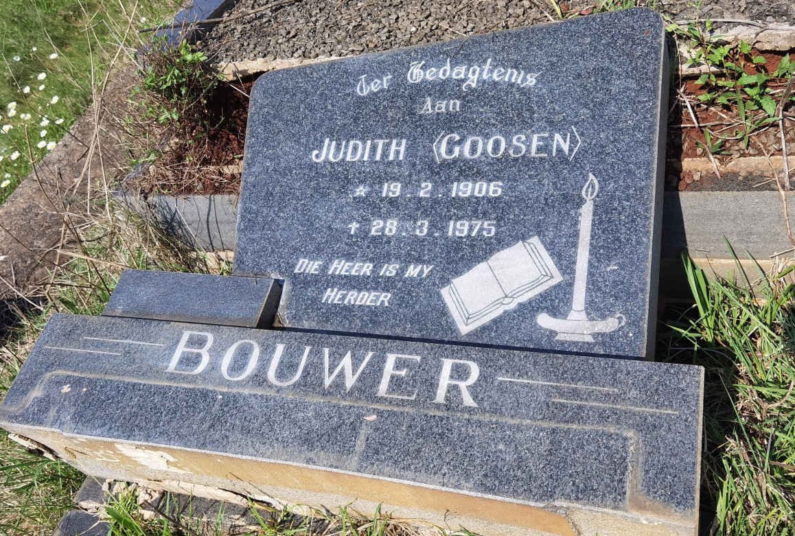 BOUWER Judith nee GOOSEN 1906-1975