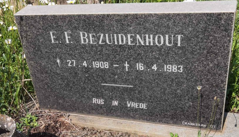 BEZUIDENHOUT E.F. 1908-1983