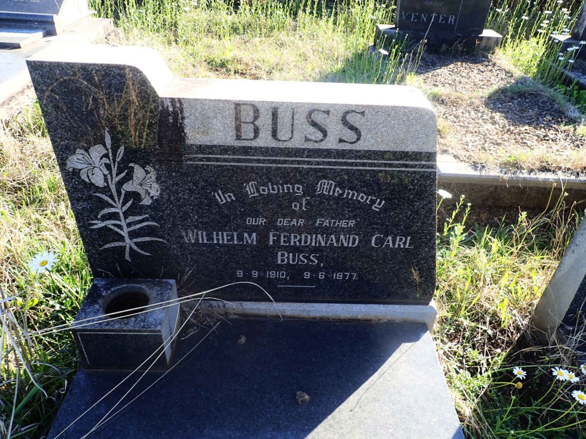 BUSS Wilhelm Ferdinand Carl 1910-1977