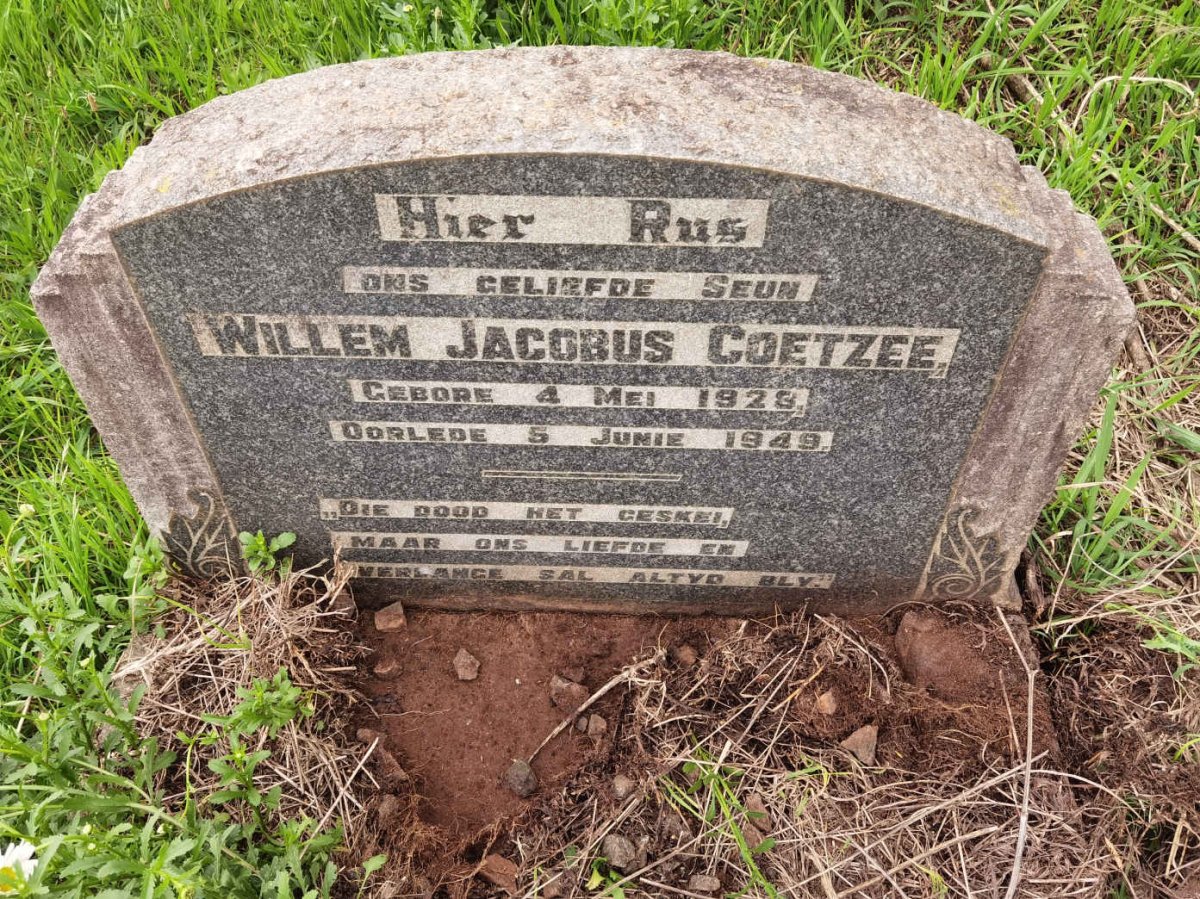 COETZEE Willem Jacobus 1928-1949
