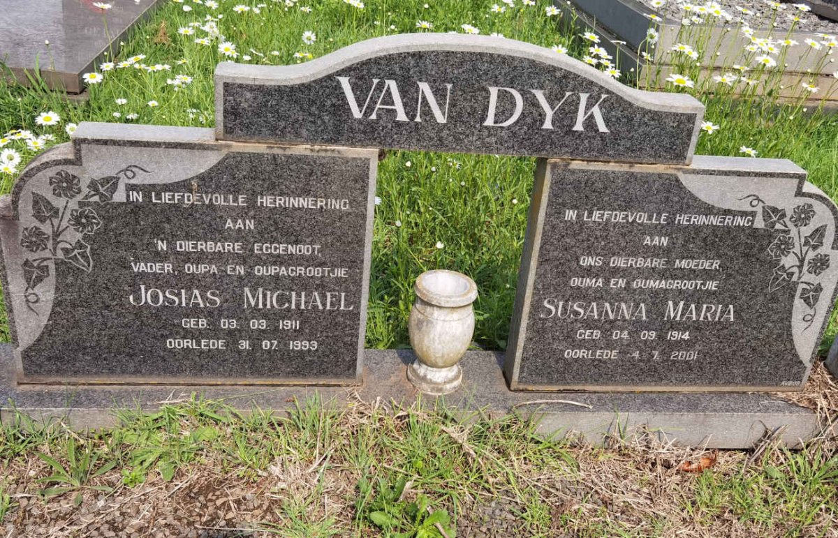 DYK Josias Michael, van 1911-1993 &amp; Susanna Maria 1914-2001