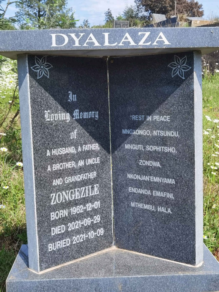 DYALAZA Zongezile 1962-2021