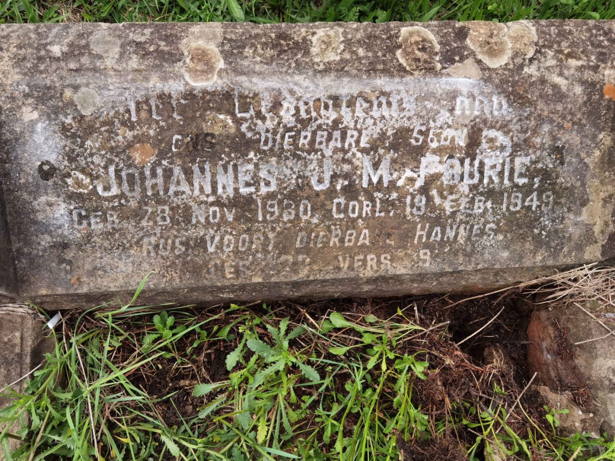 FOURIE Johannes J.M. 1930-1949