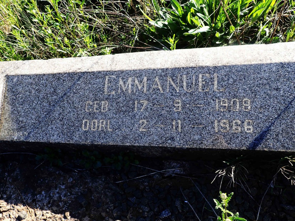 FERREIRA Emmanuel 1908-1966 &amp; Fredricka S.M. CRONJE 1912-1965