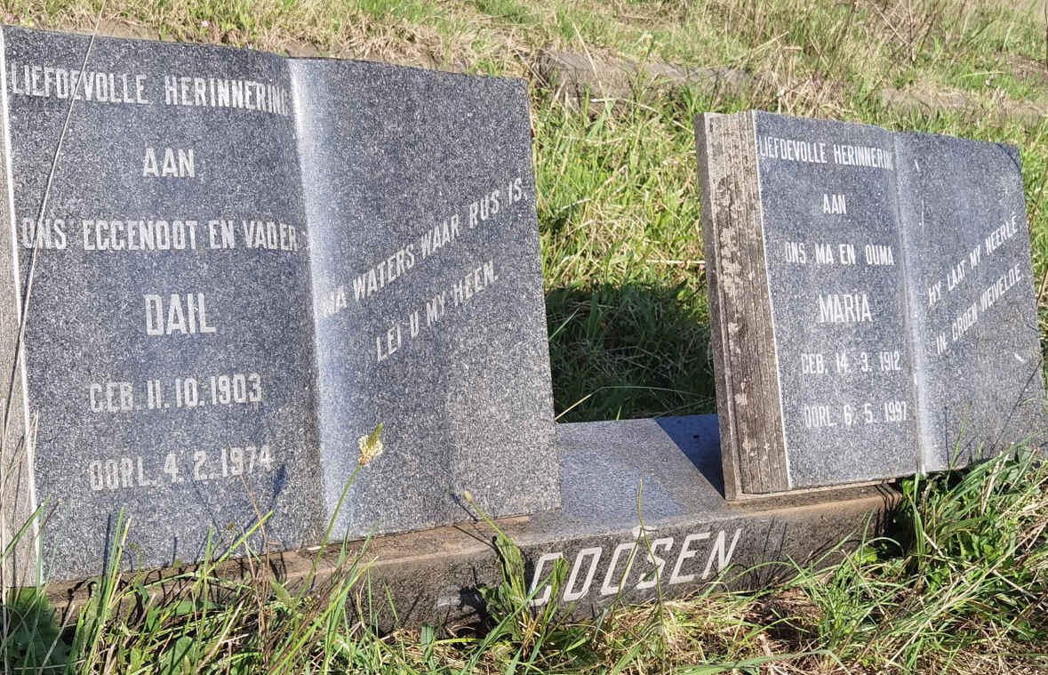 GOOSEN Dail 1903-1974 &amp; Maria 1912-1997