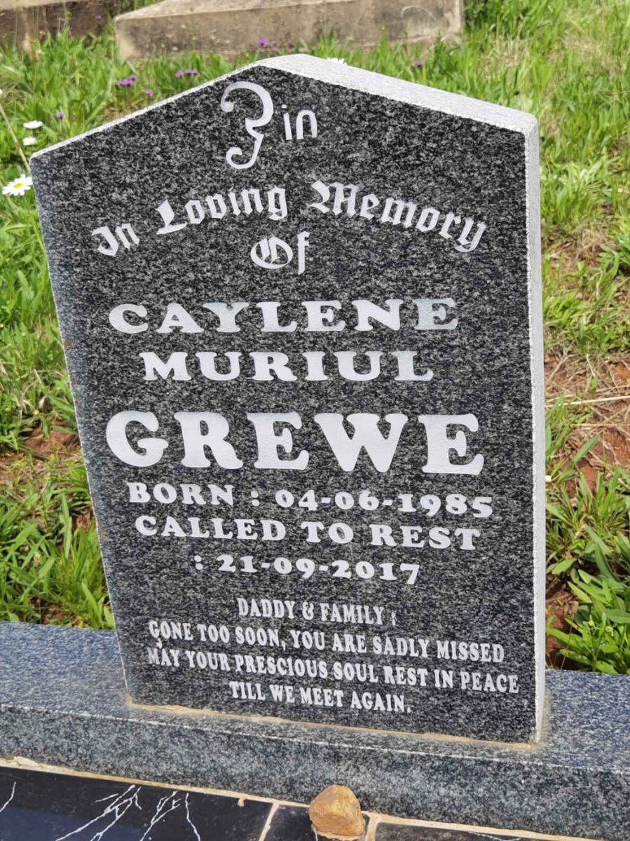 GREWE Caylene Muriul 1985-2017