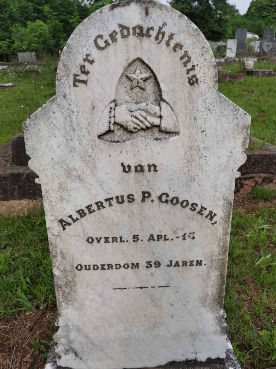 GOOSEN Albertus P. -1915
