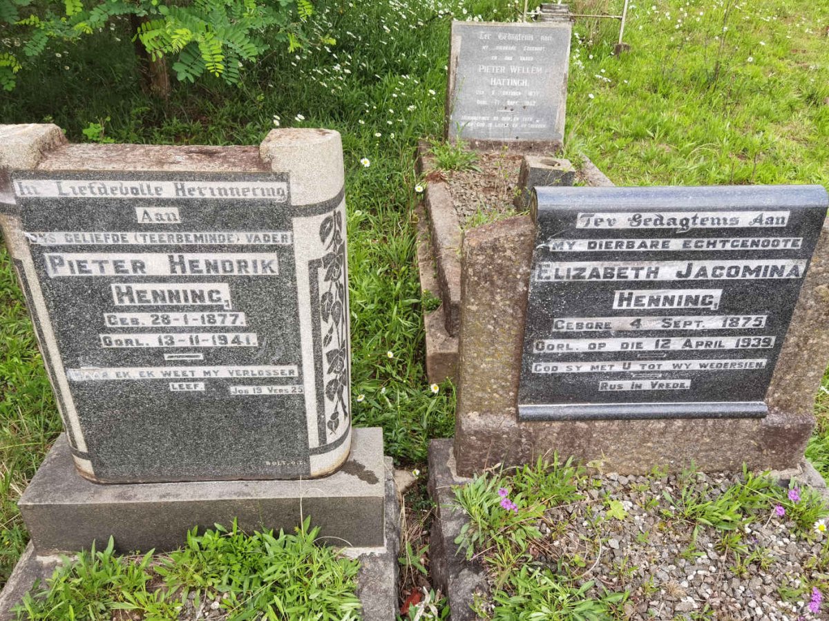 HENNING Pieter Hendrik 1877-1941 &amp; Elizabeth Jacomina 1875-1939