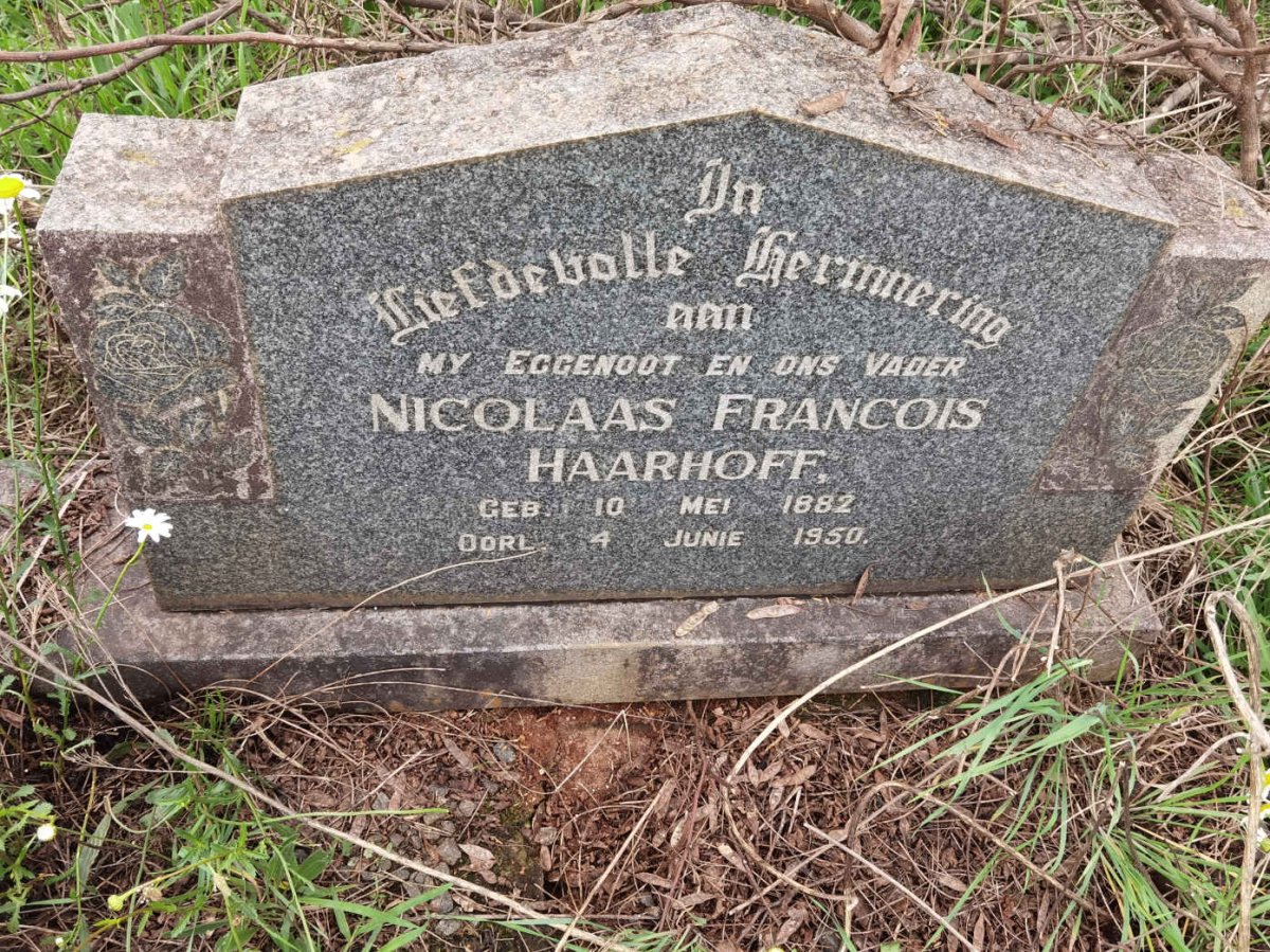 HAARHOFF Nicolaas Francois 1882-1950