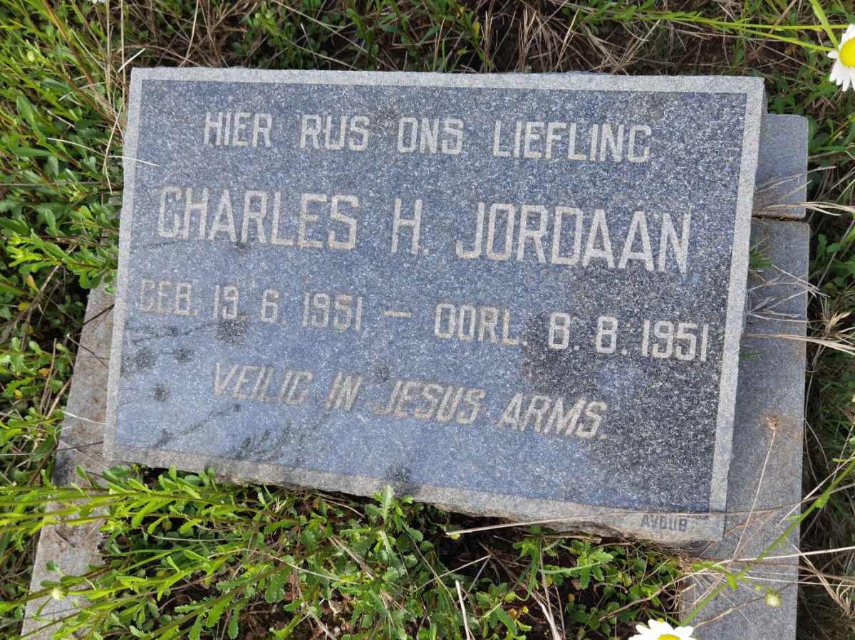 JORDAAN Charles H. 1951-1951