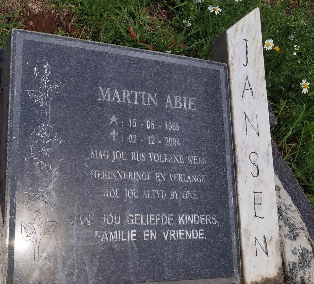 JANSEN Martin Abie 1969-2004