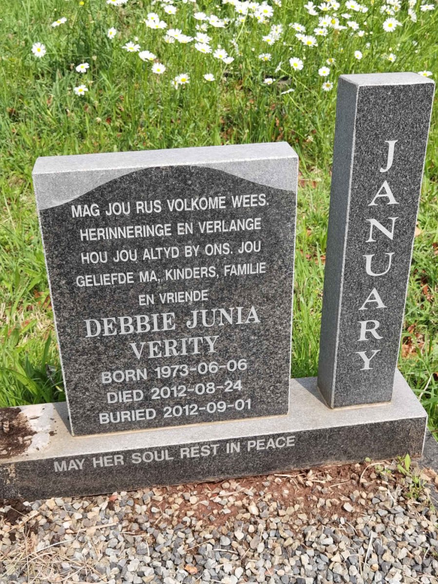 JANUARY Debbie Junia Verity 1973-2012