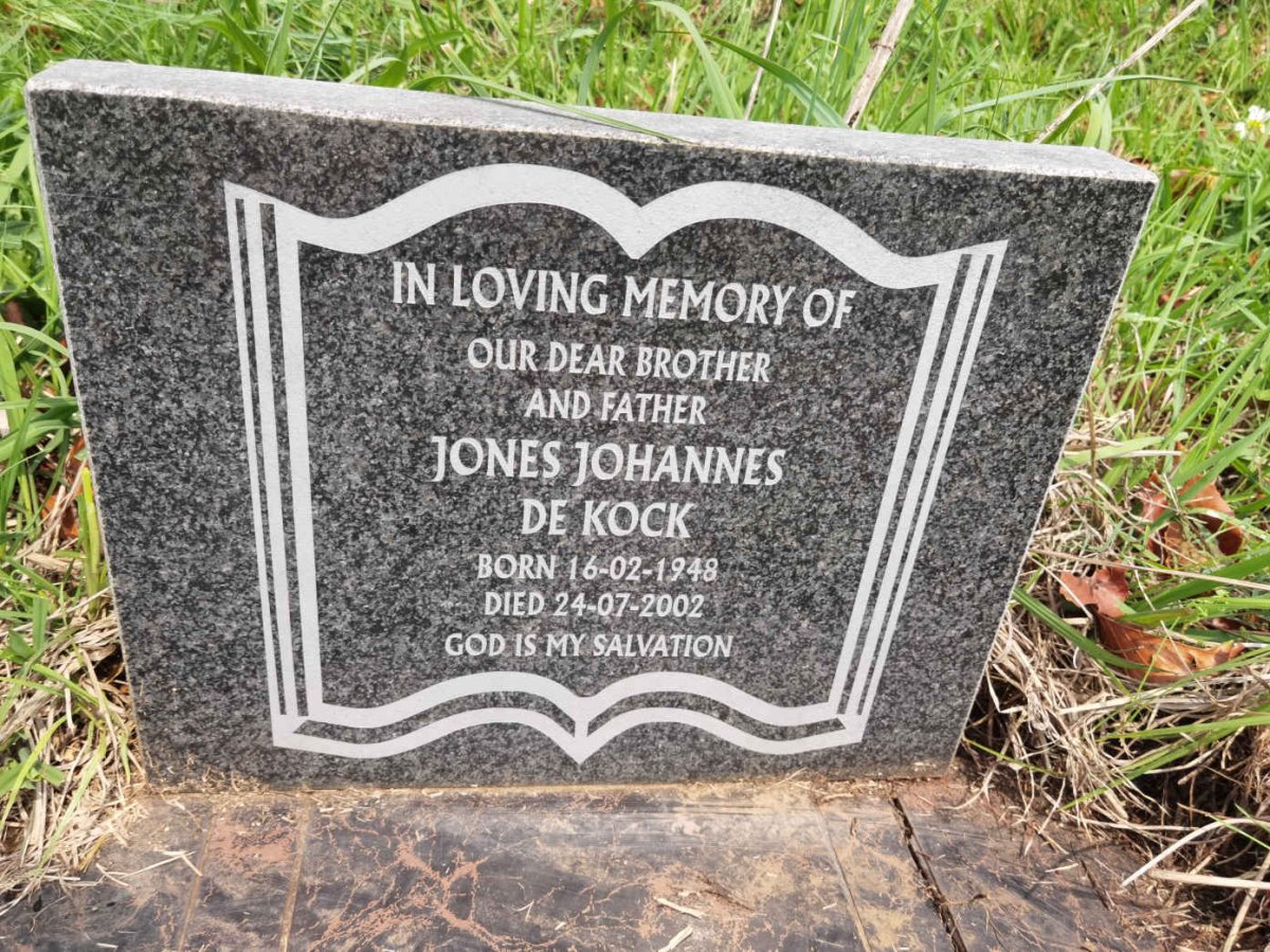 KOCK Jones Johannes, de 1948-2002