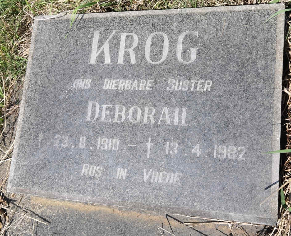 KROG Deborah 1910-1982