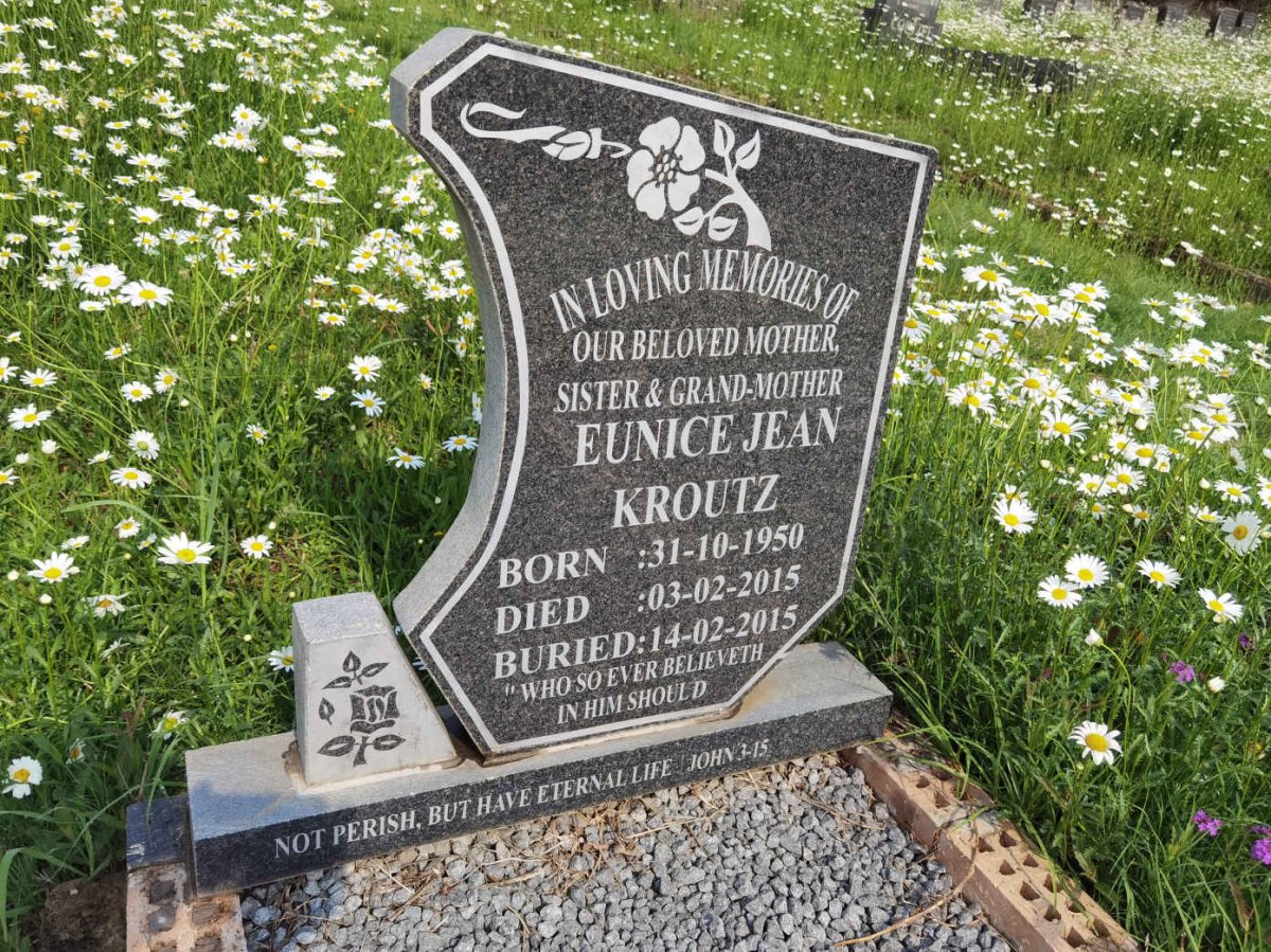 KROUTZ Eunice Jean 1950-2015