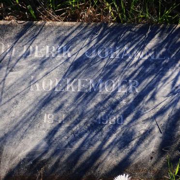 KOEKEMOER Diederik Johannes 1941-1980