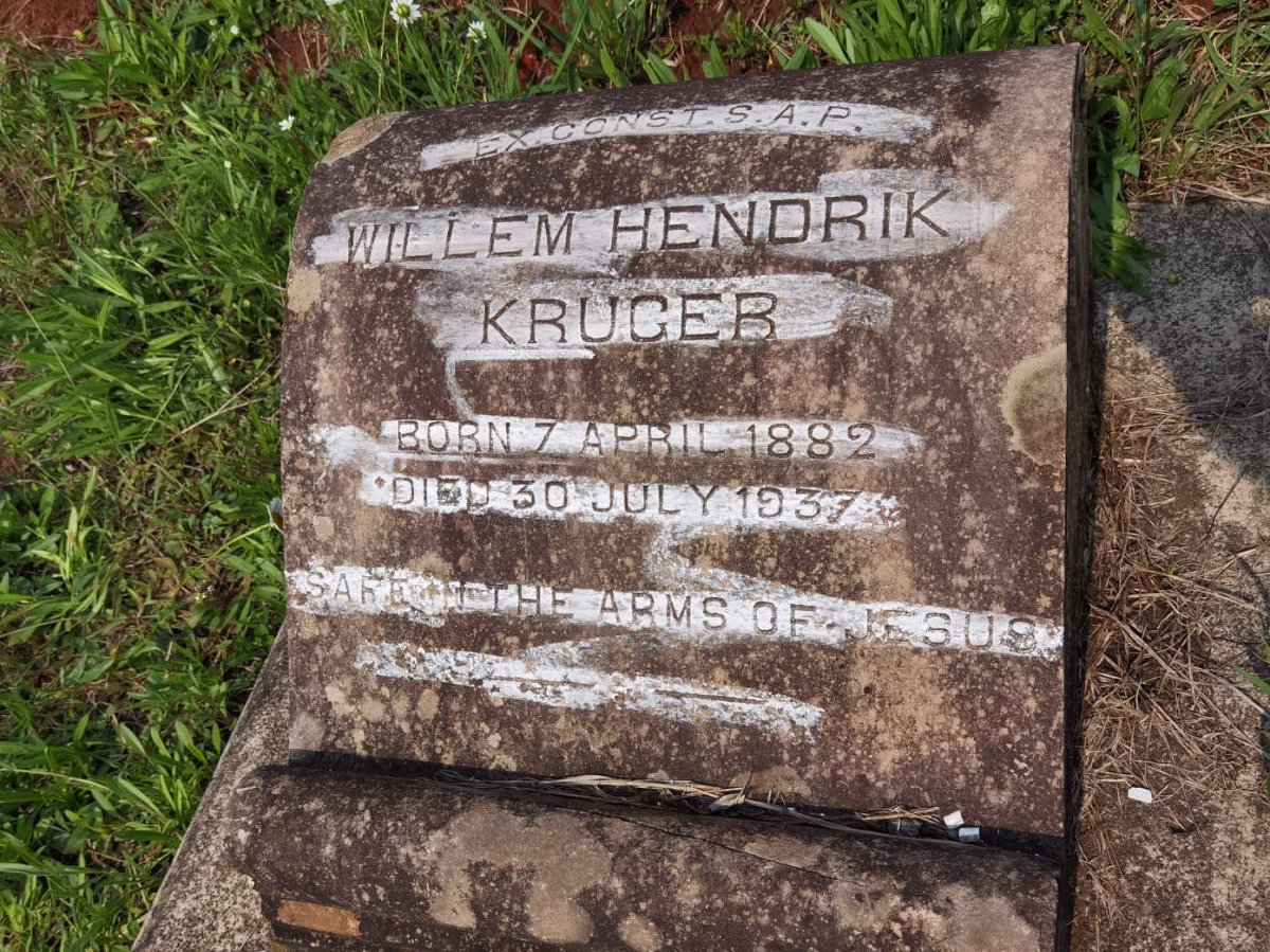 KRUGER Willem Hendrik 1882-1937