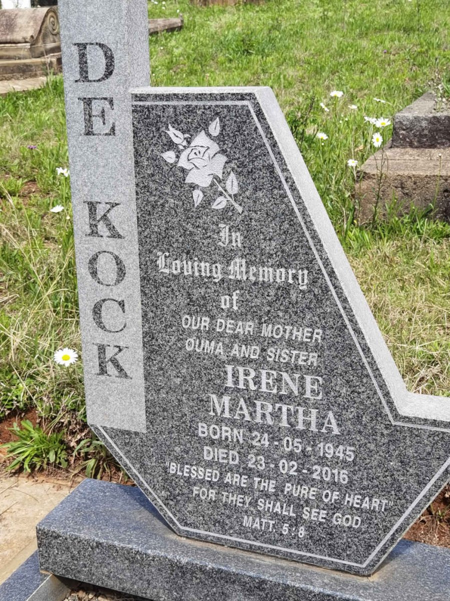 KOCK Irene Martha, de 1945-2016