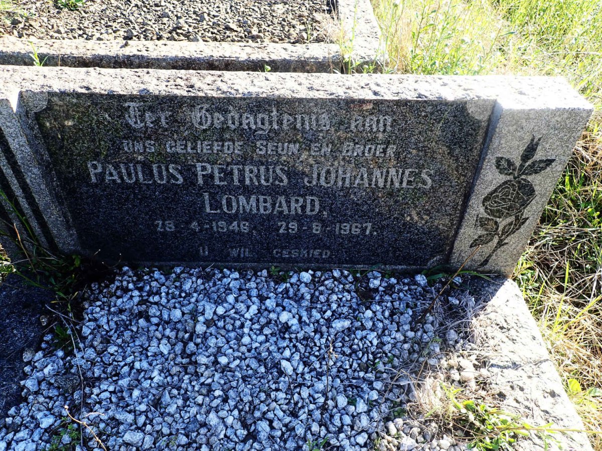LOMBARD Paulus Petrus Johannes 1946-1967