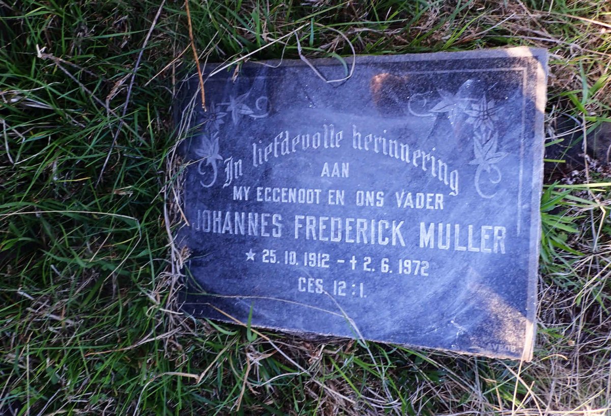 MULLER Johannes Frederick 1912-1972