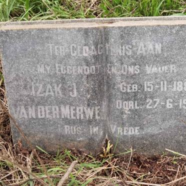 MERWE Izak J., van der 1883-1955