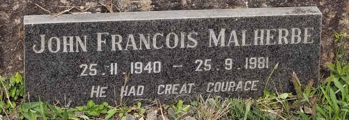 MALHERBE John Francois 1940-1981