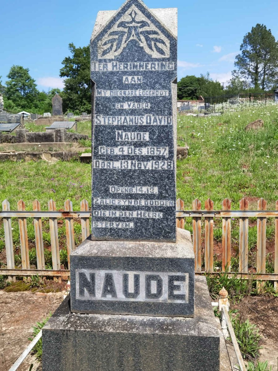 NAUDE Stephanus David 1857-1928