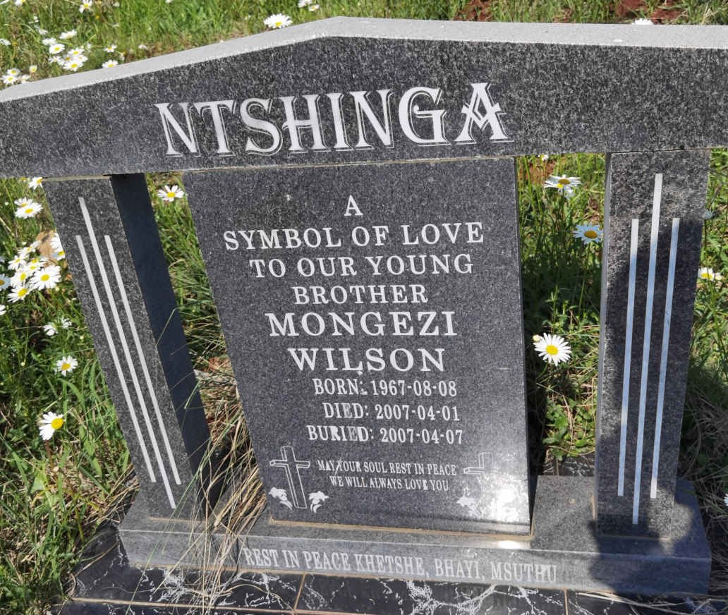 NTSHINGA Mongezi Wilson 1967-2007