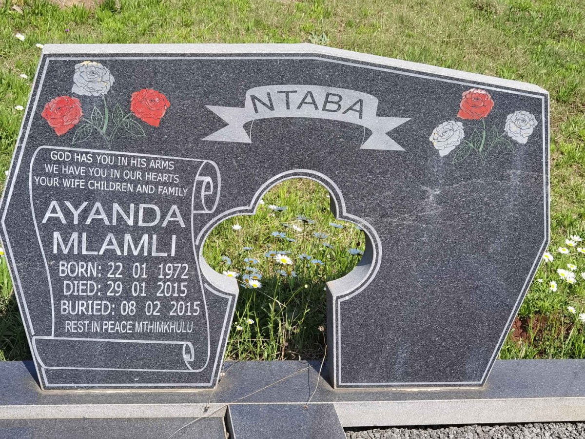 NTABA Ayanda Mlamli 1972-2015