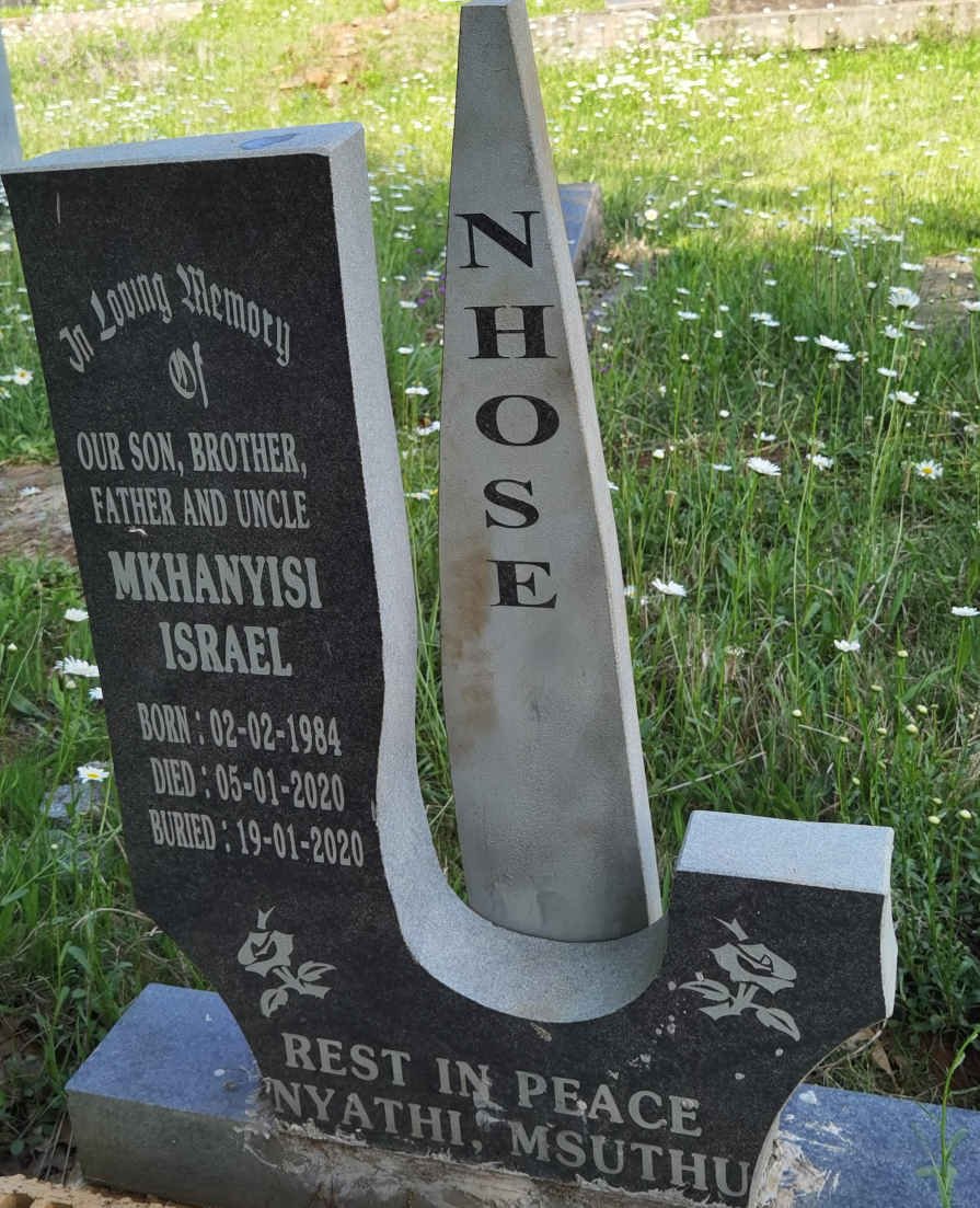 NHOSE Mkhanyisi Israel 1984-2020