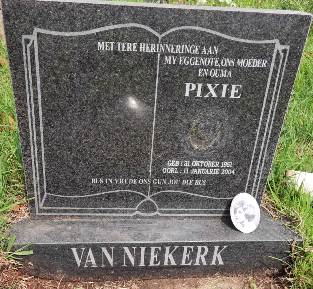 NIEKERK Pixie, van 1951-2004