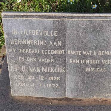 NIEKERK I.P.B., van 1928-1972