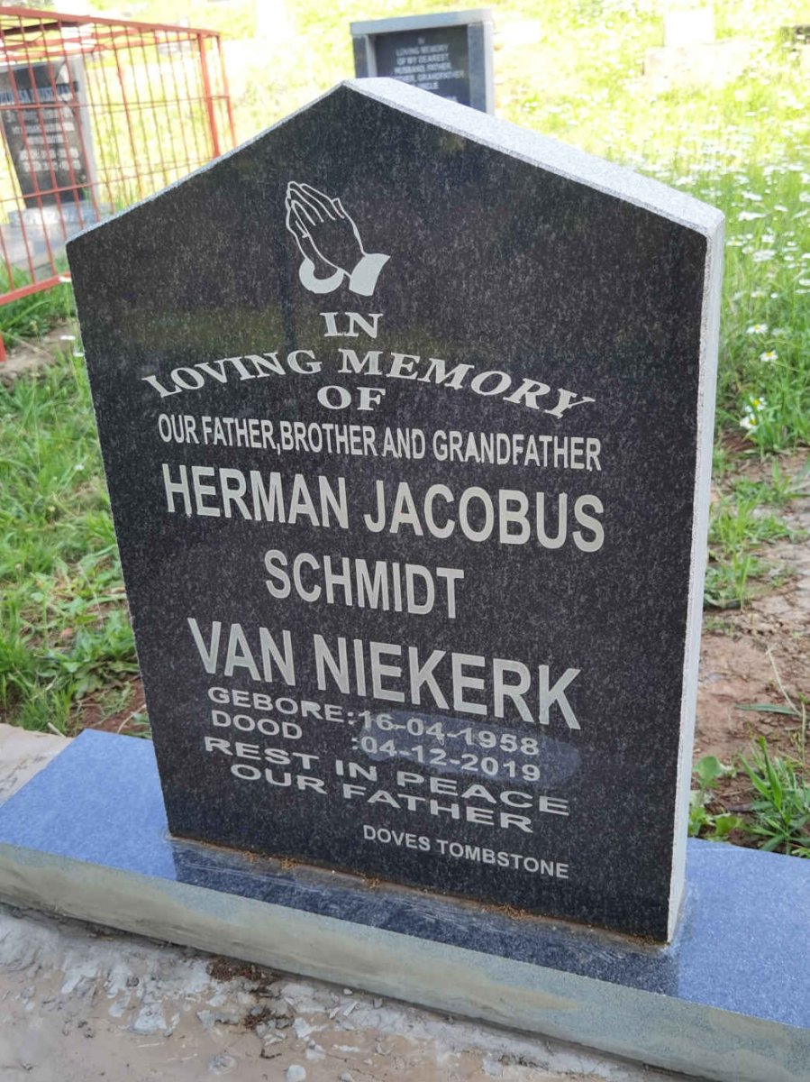 NIEKERK Herman Jacobus Schmidt, van 1958-2019