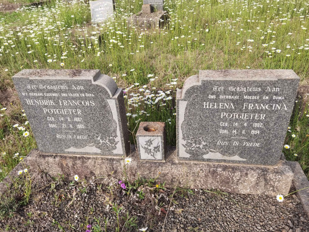 POTGIETER Hendrik Francois 1887-1965 &amp; Helena Francina 1902-1994