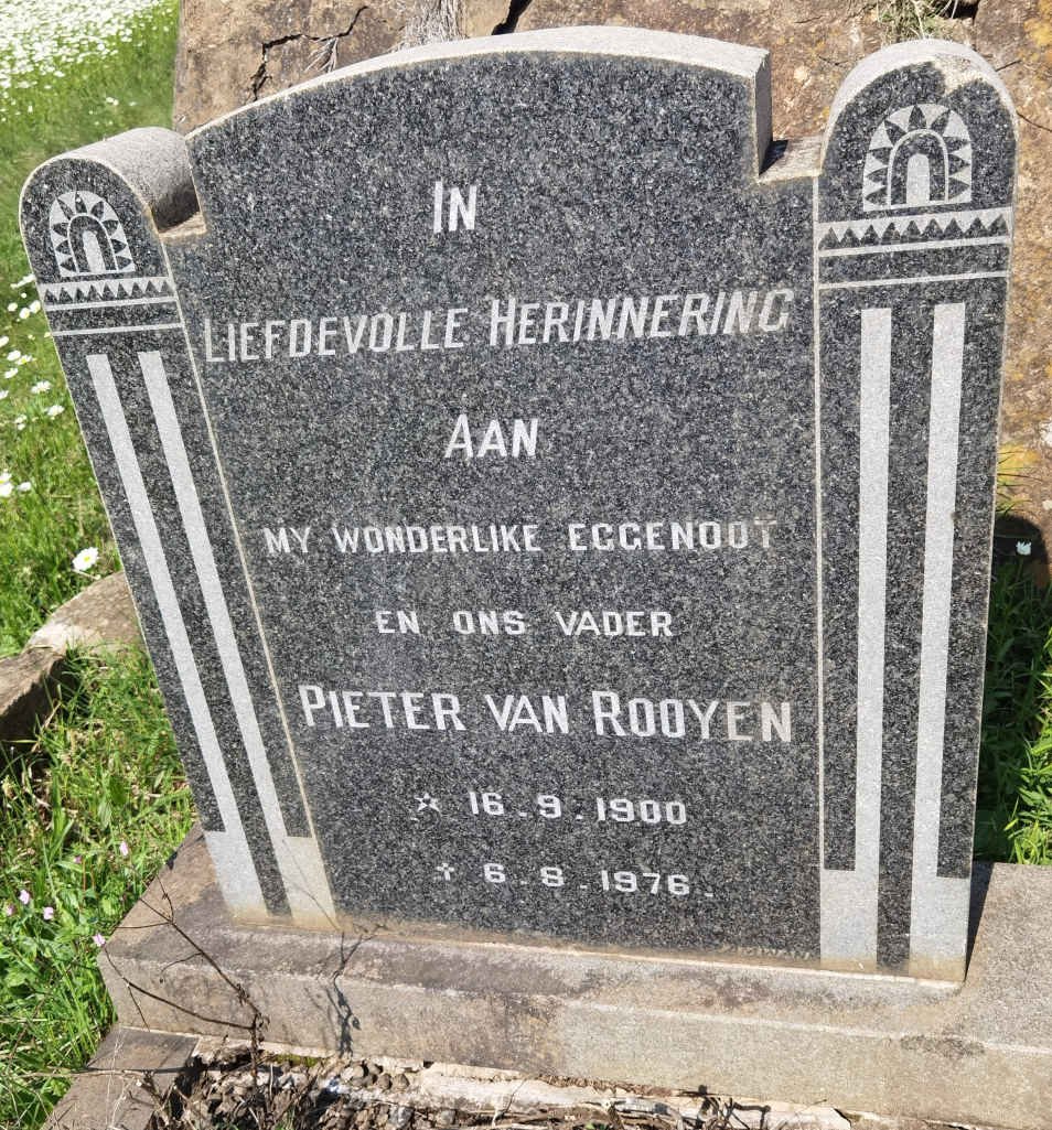ROOYEN Pieter, van 1900-1976