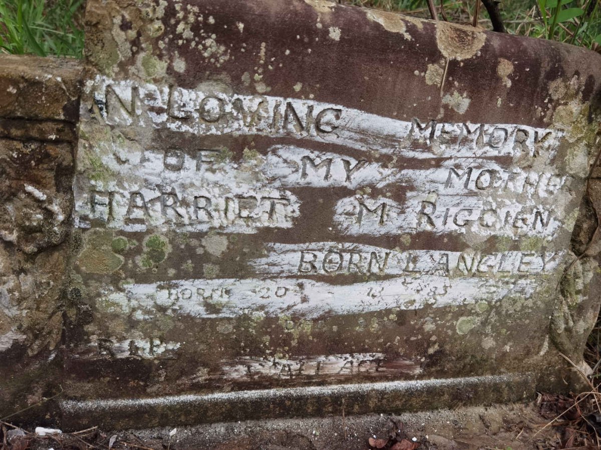 RIGGIEN Harriet M. nee LANGLEY